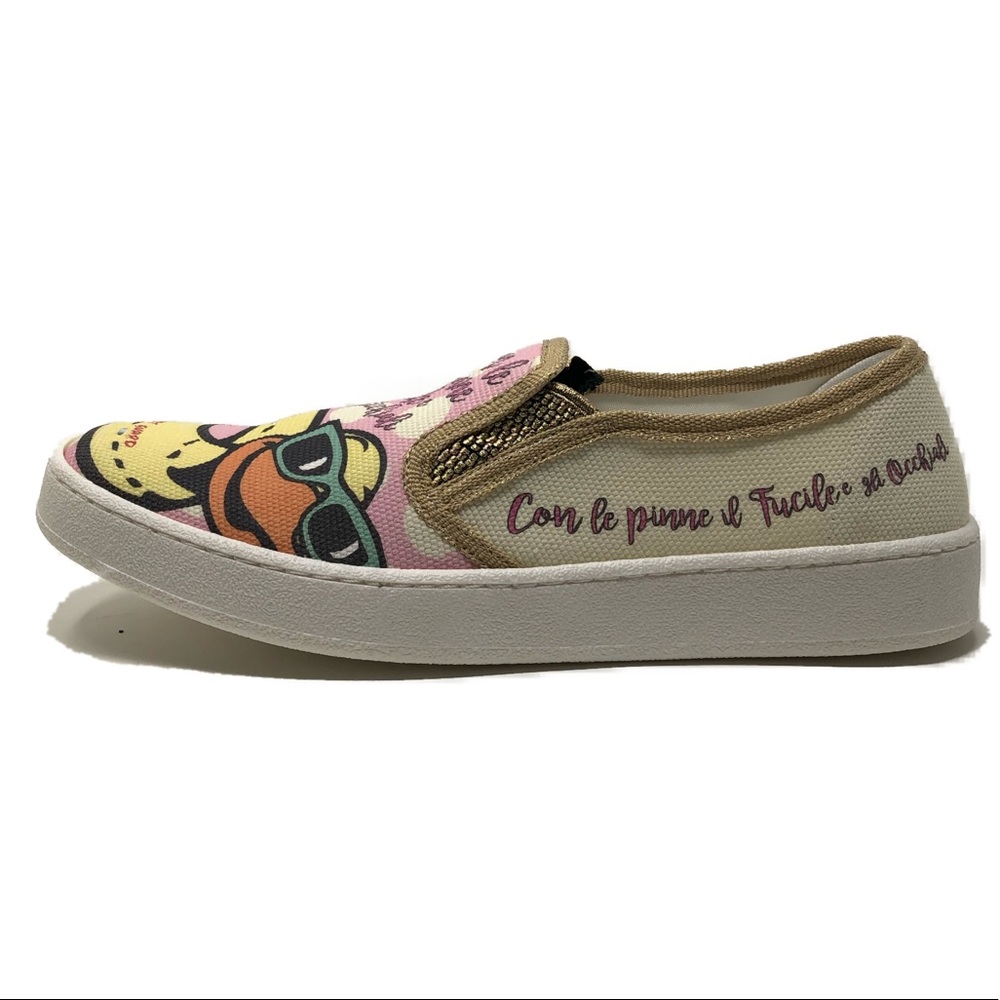 LEO STUDIO DESIGN Graphic Print Canvas Sneakers